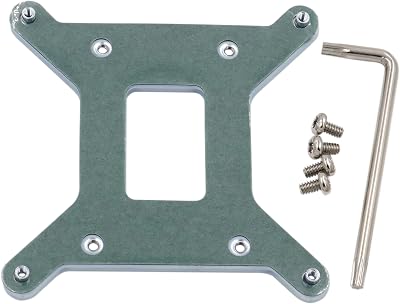 GENNEL Metal LGA1700 Motherboard Backplate CPU Heatsink Mounting Base for Intel