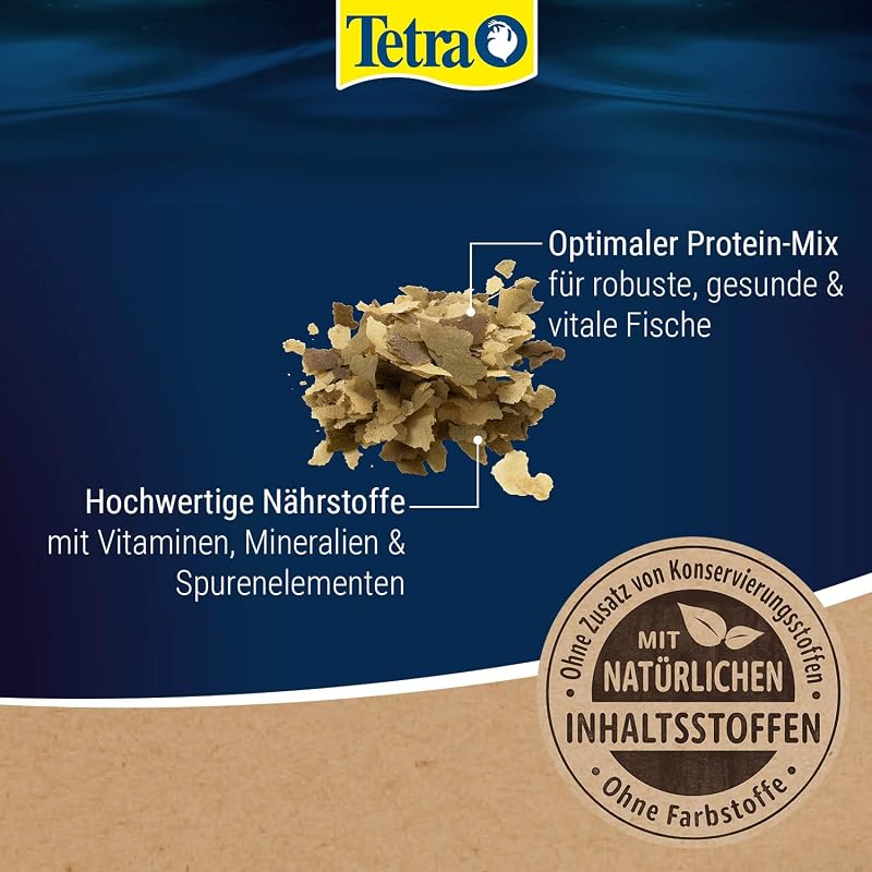 Goldfish Flakes - Flocken-Fischfutter für alle Goldfische und andere Kaltwasserfische, 1 L Dose