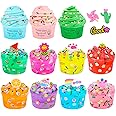 11 Pack Slime Kit for Kids with 8 Clear and 3 Butter, Slime Party Favors for Kids Slime Bulk DIY Stress Relief Toy Easter Birthday Goodie Bag Stuffer Classroom Reward for Girls Boys