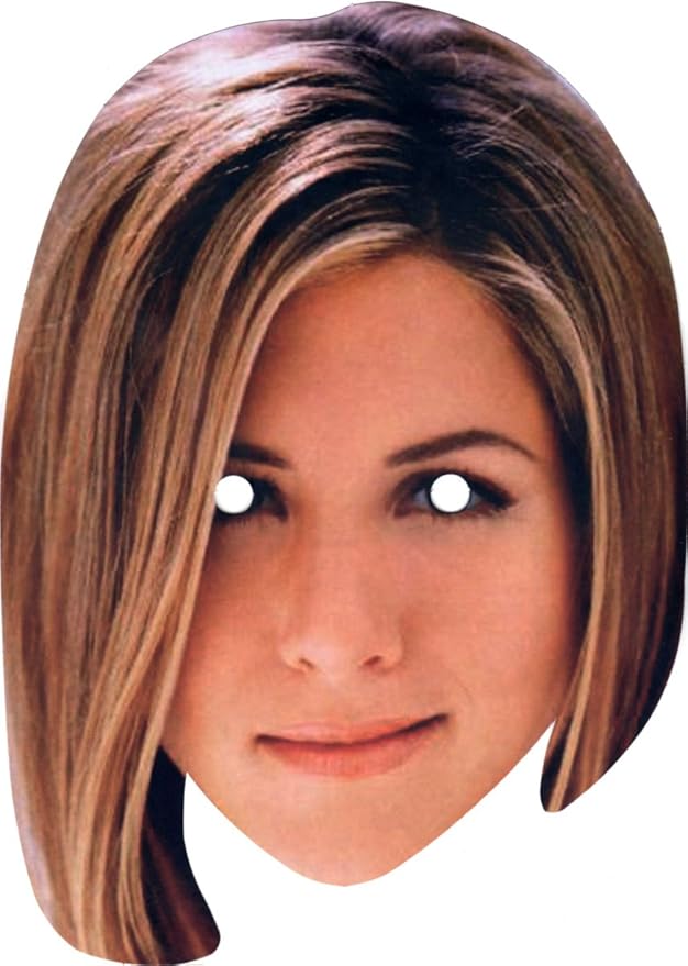 Jennifer Aniston Celebrity Face Mask with elastic string attahment and