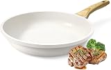 GiPP Nonstick Skillet Frying Pan 24cm White Granite PFOA Free Induction view 1