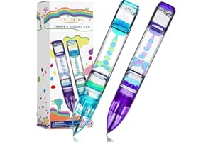 YUE MOTION Liquid Fidget Pens - Fun Pens Party Favor Toy - Liquid Motion Bubble Sensory toys for for Kids and Adults-Colorful