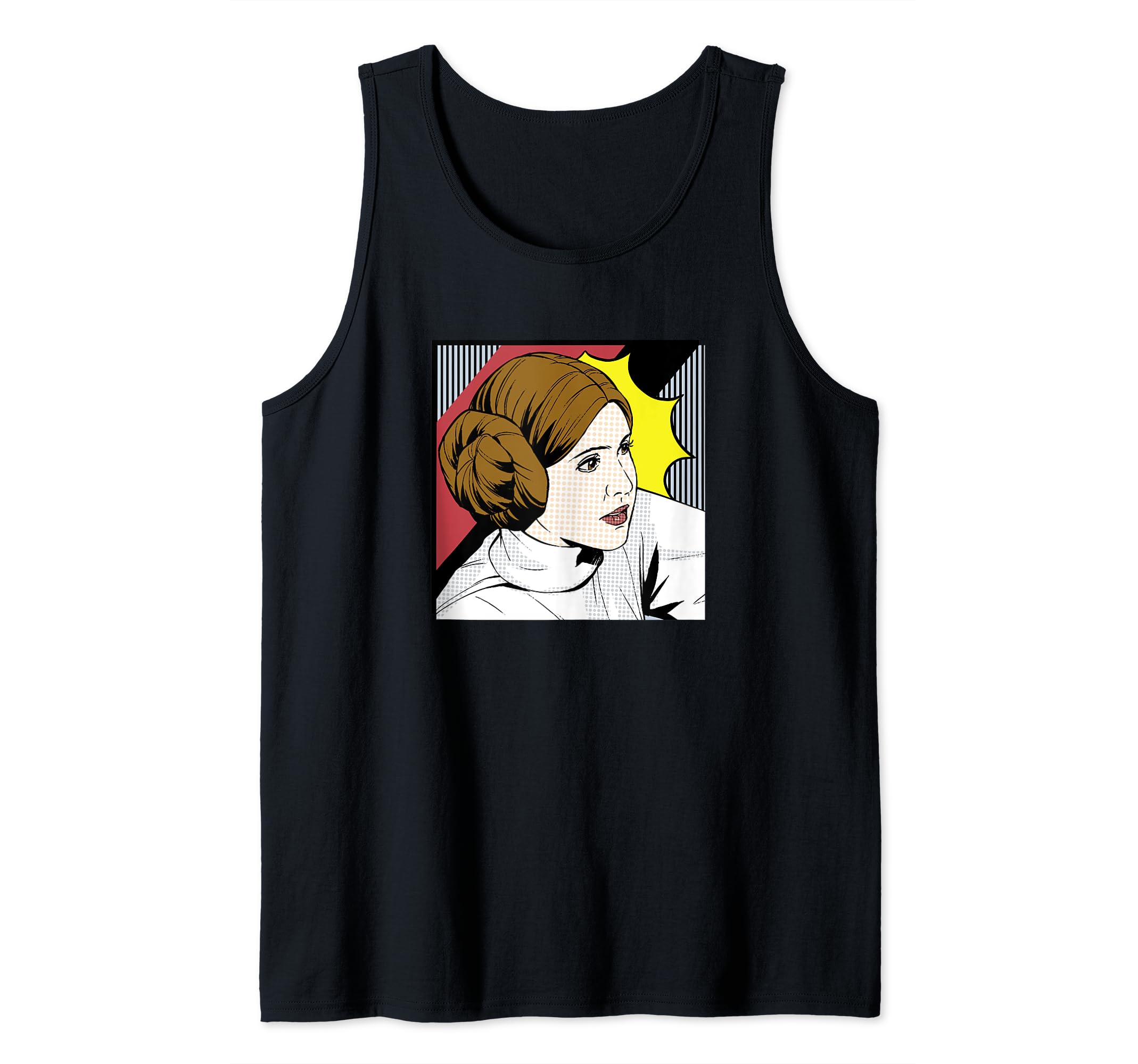 Star Wars Princess Leia Pop Art Comic Portrait Tank Top
