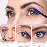 LOPHE 5D Silk Fiber Eyelash Mascara Blue Volume Waterproof Long-Lasting view 4