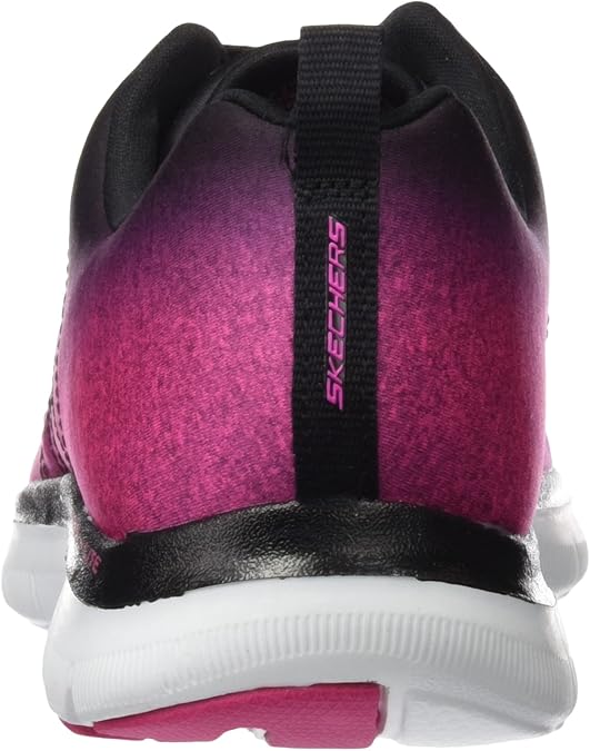 Amazon Com Skechers Womens Flex Appeal 2 0 Bright Side Black Hot Pink Size 11 Shoes