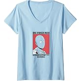 Women's One Punch Man Sounds Pretty Boring Anime V-Neck T-Shirt