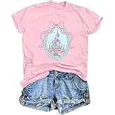 Magical Shirt for Women Cute Graphic Tshirt Family Trip Vacation Tee Holiday Summer Short Sleeve Tops