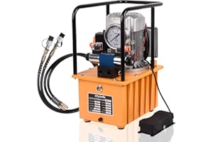 LCyindu Hydraulic Electric Pump 8.4Quart 2.1Gallon Double Acting Solenoid Valve 8L Hydraulic Power Pack Cylinder Electric Portable Pump, DB075-D2