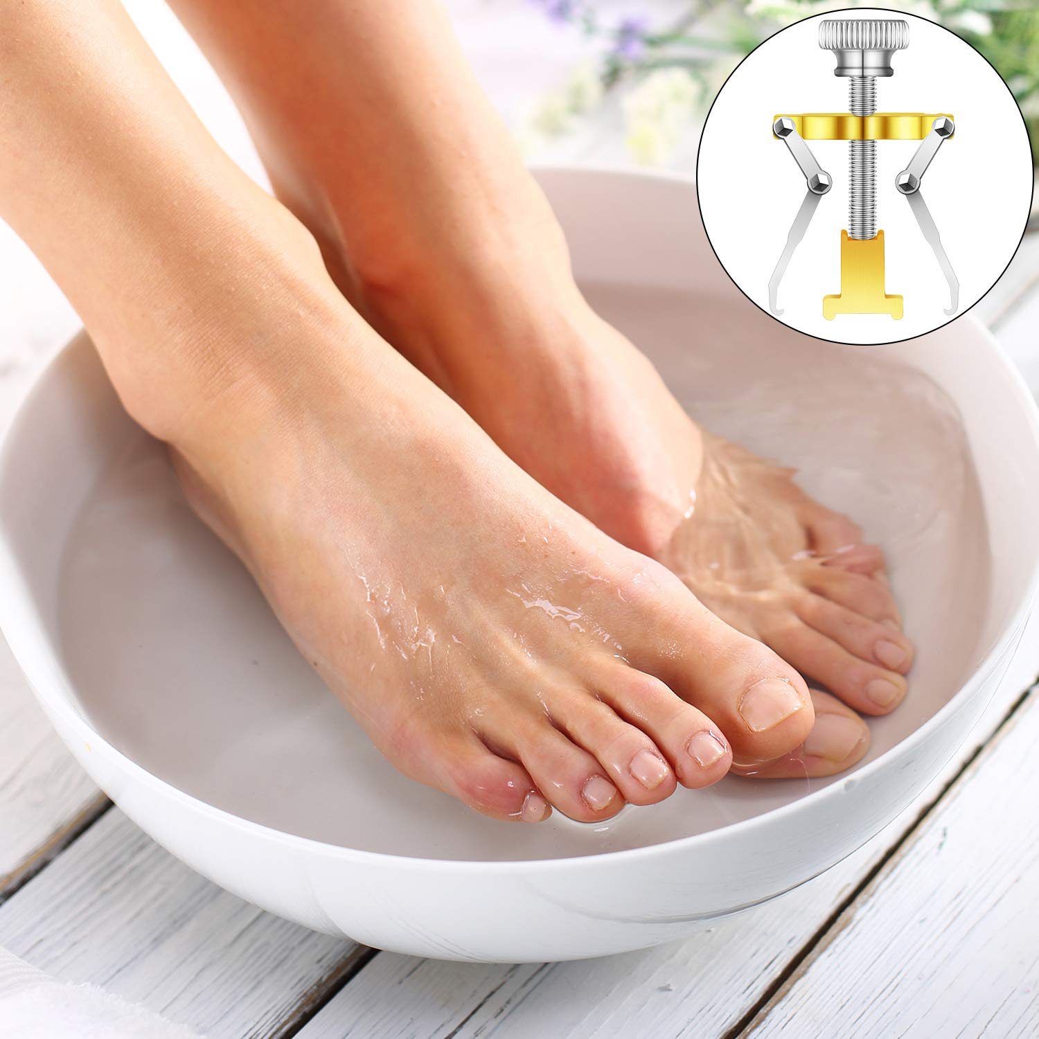40 Pieces Ingrown Toenail Correction Patch Corrector Tape Sticker and 2 Pieces Ingrown Toenail Lifter Toenail Tool Clamp for Pedicure Foot: Beauty