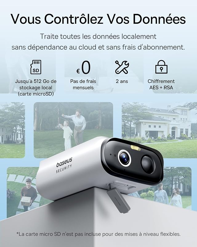 Security S1 Lite Solocam Caméra Surveillance WiFi Extérieur sans Fil