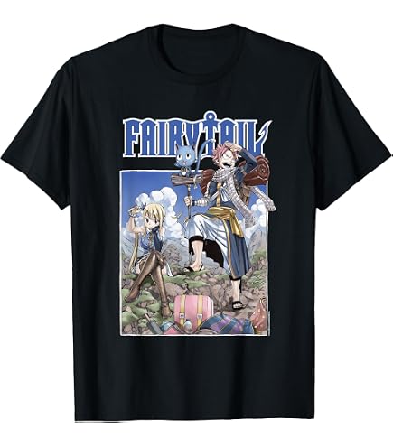 フェアリーテイル　Tシャツ Amazon.com: Fairy Tail Manga Black and White Group Shot Anime T
