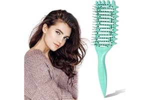 Curl Defining Brush, Curly Hair Brush for Women & Men, Curl Brush, Detangling Hair Brush for Dry & Wet Hair, Vented Brush for