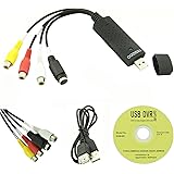 YXGOOD EasyCAP Audio Video USB Video Capture Card VHS VCR TV to DVD Converter Adapter