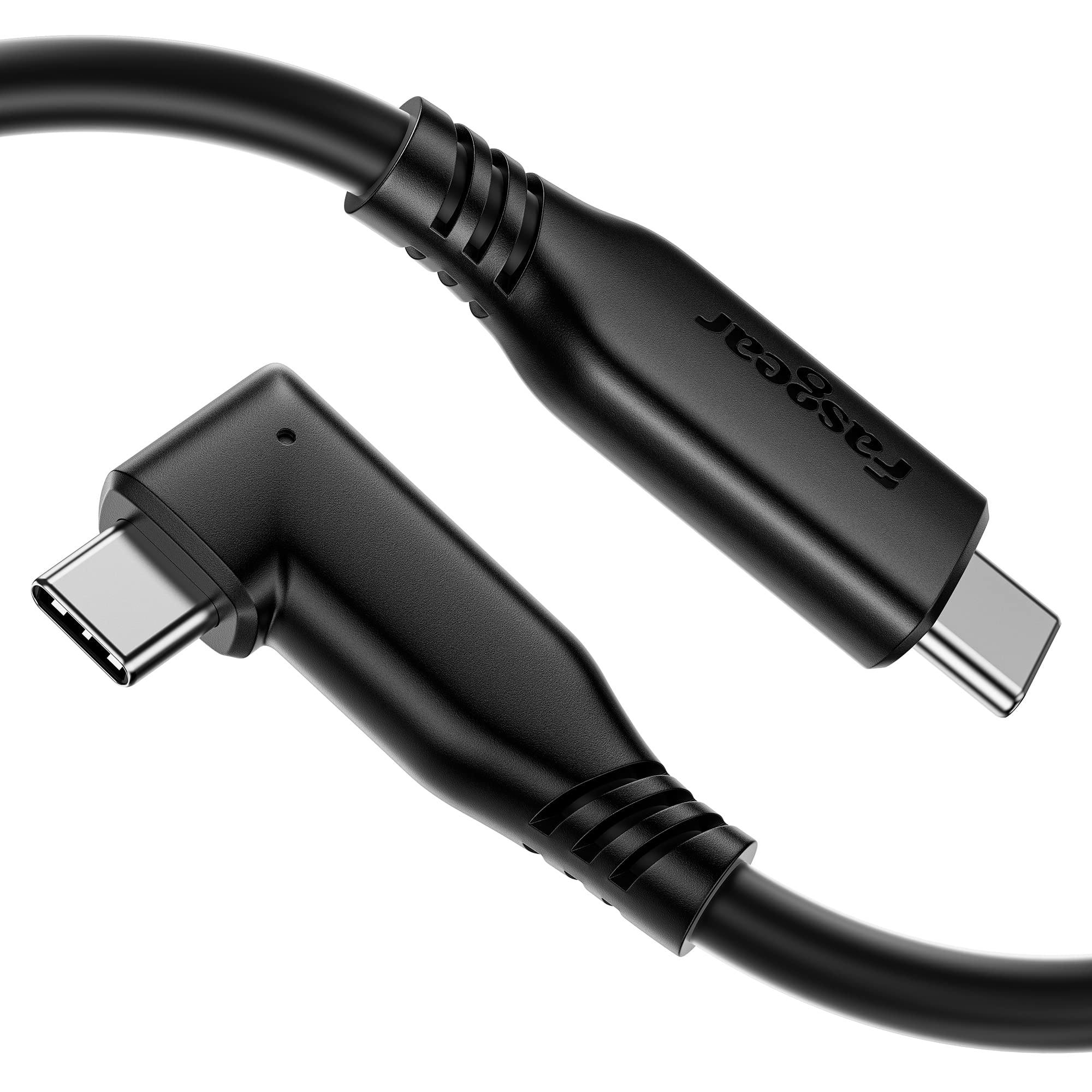 Fasgear USB C to Type C Cable 20Gbps, 100W PD 5A Fast Charging USB 3.2 Gen2x2 Data Cable, 4K@60Hz Video TPE Cord Compatible for Mac-Book Pro, i-Pad Pro, Sam-sung S24, USB-C Monitor (1.8m,Black)