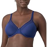 Bali Womens Seamless Underwire Bra, One Smooth U Smoothing Underwire Bras for Women, Convertible Straps, Ultra Light