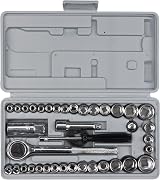 PERFORMANCE TOOL W1173 40pc SAE Metric Socket Set 1/4 3/8 Drive Chrome Vanadium view 3