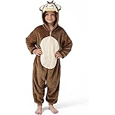DILUFUN Kids Boys Girls Halloween Onesie Costume,One Piece Pajamas,Halloween Funny Animal Onesie Cosplay Costume 3-14Y