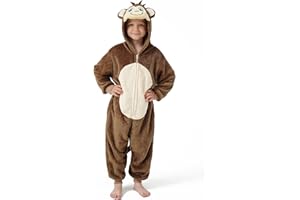 DILUFUN Kids Boys Girls Halloween Onesie Costume,One Piece Pajamas,Halloween Funny Animal Onesie Cosplay Costume 3-14Y