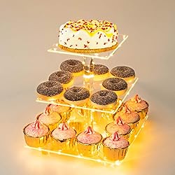 Cupcake Display Stand, 3 tier Cupcake Tower for 24