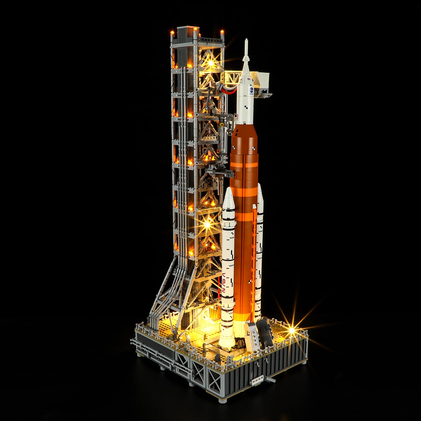 BRIKSMAX Led Lighting Kit for Lego-10341 NASA Artemis Space Launch System- Compatible with Lego icons Rocket Launch Tower Building Set- Not Include Lego Set