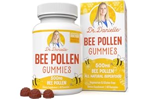 DOCTOR DANIELLE Bee Pollen Gummies by Dr. Danielle, Best Bee Pollen Gummy Supplement, 500mg