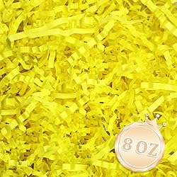 1/2LB Fluorescent Yellow Crinkle Cut Paper Shred