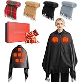 iMounTEK Electric Blanket USB Heated Shawl Wearable 77x24 inch Heating Blanket Electric Throw Wrap with Zipper 3 Heating Levels Machine Washable for Outdoor Home Office Indoor Outdoor