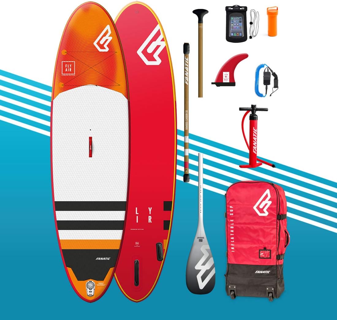 Fanatic 10'4 Fly Air Premium Inflatable Stand Up Paddle Boards Kit Inc