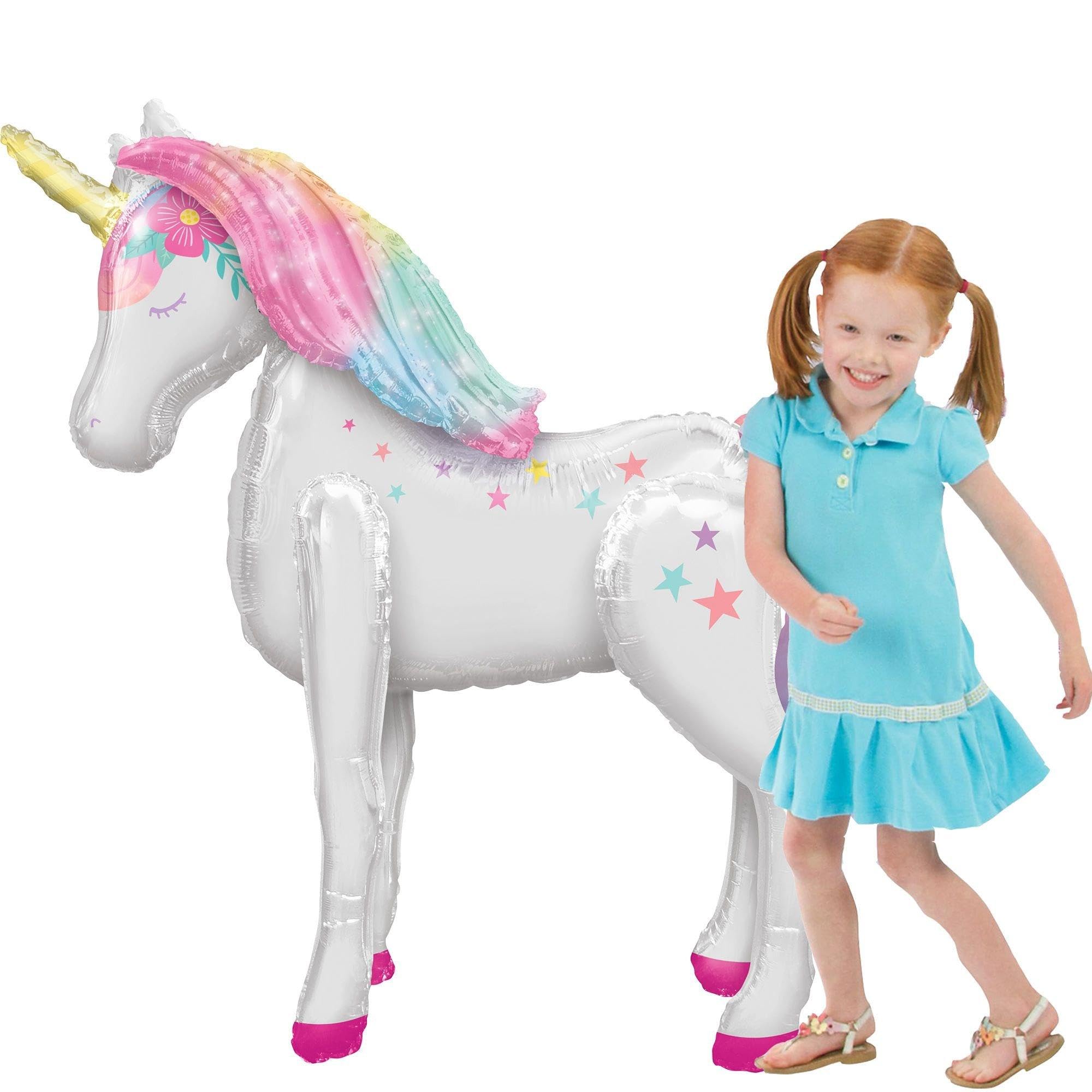 amscan 4308201 - Enchanted Unicorn Foil Airwalker Balloon 42" (106Cm) X 46" (116Cm) P93
