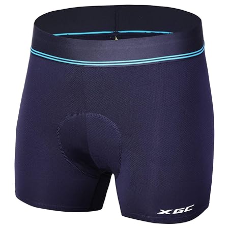 XGC Damen Radunterhose Radsportshorts Fahrradhosen mit elastische atmungsaktive 4D Gel Sitzpolster mit Einer hohen Dichte