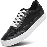 XRH Womens White Tennis Sneakers Non Slip Work Shoes Casual Walking Shoes Workout Gym Athletic Fashion Sneakers