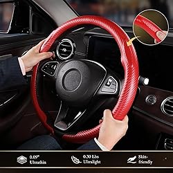 Aimato Car Steering Wheel Cover Carbon