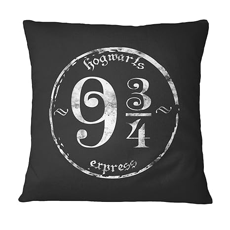 LaMAGLIERIA Harry Potter Hogwarts Express White Print Dekorative Kissen - Kissen Fall für Sofa Couchkissen Decorative Pillow,