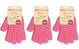 Evridwear Exfoliating Gloves for Shower, 100% Nylon