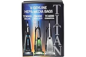 Titan T3000, T4000, TC6000 HEPA Paper Vacuum Bags TUV-H 6PK