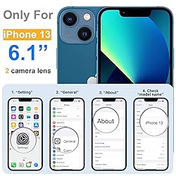 ROYBENS for iPhone 13 Matte Clear Case Compatible