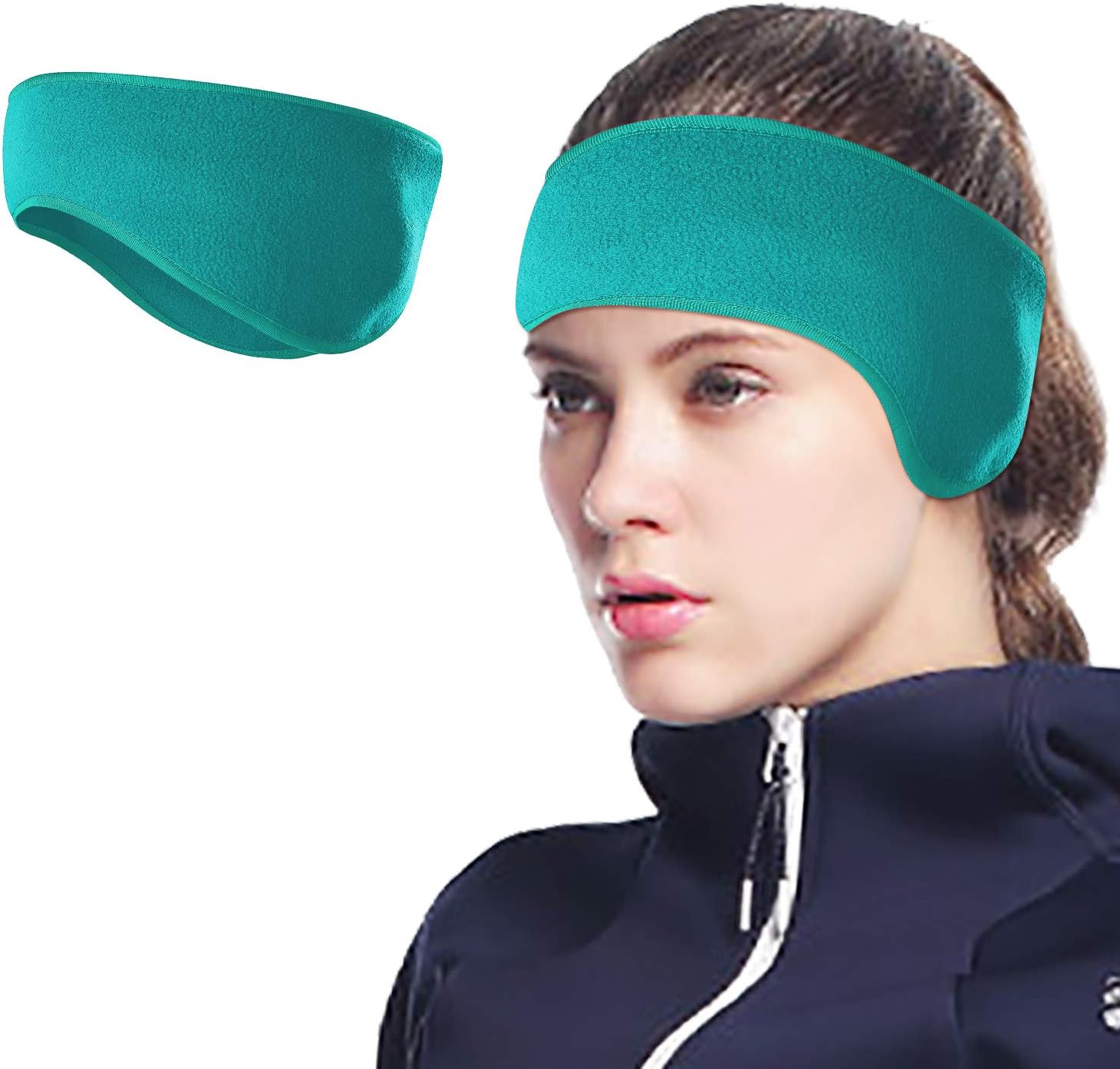 Lauzq Winter Ear Warmers/Muffs Headband for Men Women Kids, Fleece Ear Covers for Running Cycling,Warm & Stretch: Clothing