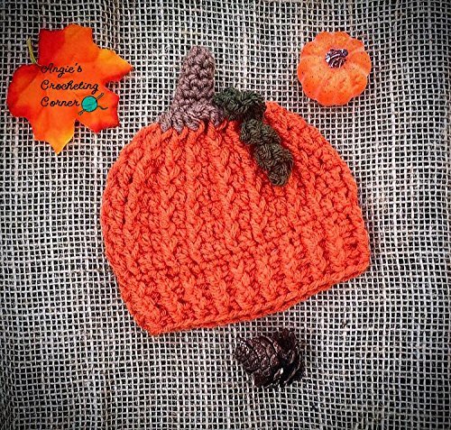 crochet pumpkin hat