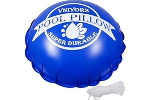 VNIYORS 4x4 Ft Pool Pillows for Above Ground Pools, Winter Pill for Above Ground Pool, 0.5mm Extra Thick Tear-Resistant Pool Pillow, Pool Closing Kit for Above Ground, 50ft Rope Included (Round)