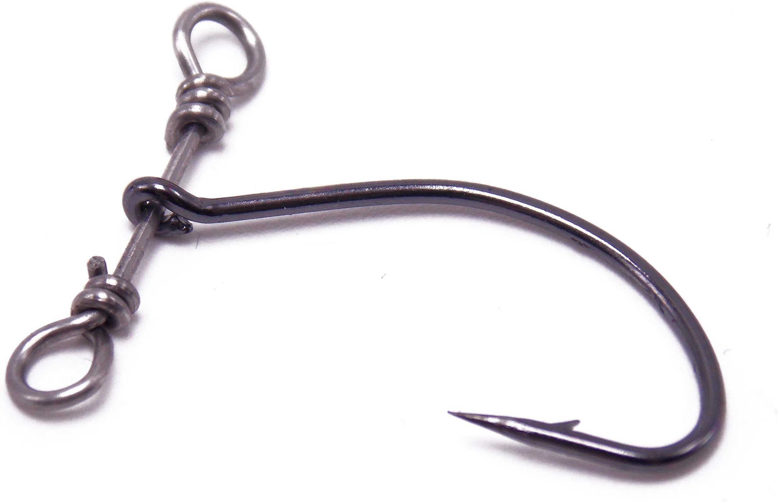 CATCHSIF 35pcs Drop Shot Fishing Hooks with Swivel with Free Rotation