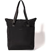 Baggallini Swift Tote Bag for Women - Lightweight 12x16 Nylon Zipped Travel Carry On Bag w/Luggage Sleeve