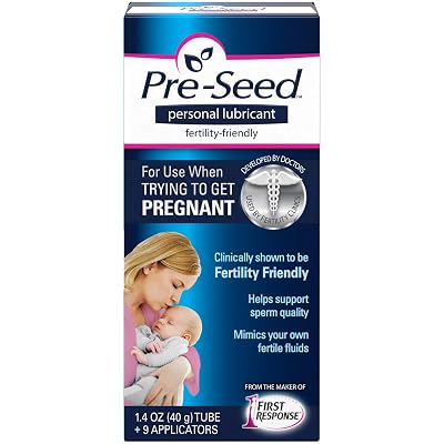 Pre-Seed Fertility-Friendly Personal Lubricant - 1.4 oz tube  9 applicators