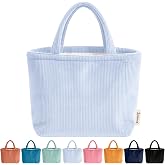 Sminra Small Bible Tote Bag for Women, Corduroy or Quilted Mini Tote Bag | Cute Mini Satchel Handbags for Bible Study, Books, Water Bottle and Daily Essentials, Lightweight Purse Open Top for Women