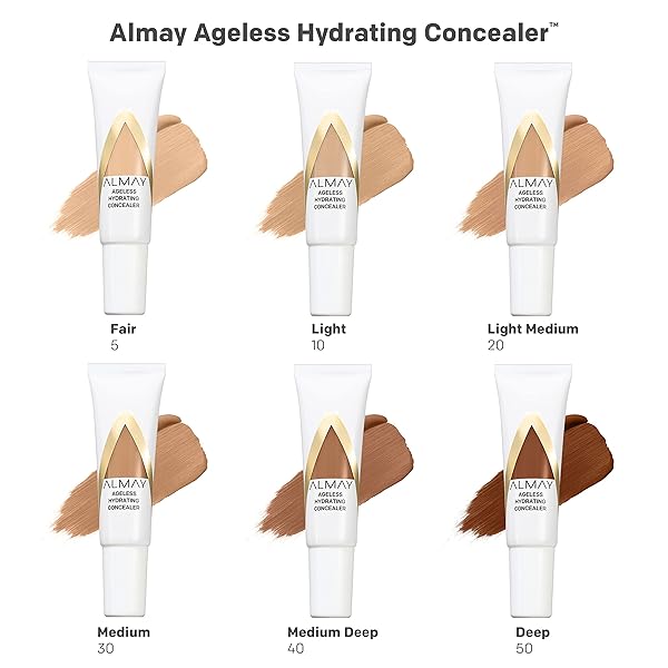 ALMAY ANTI-AGING CONCEALER, FACE MAKEUP WITH HYALURONIC ACID, NIACINAMIDE, VITAMIN C & E, HYPOALLERGENIC-FRAGRANCE FREE, 005 FAIR, 0.37 FL OZ (PACK OF 1)