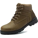 ANJOUFEMME Winter Hiking Boots Men Waterproof, Warm Work Trekking Boots for Men
