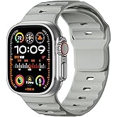 Wepro Sport Bands for Apple Watch Ultra 3 Ultra 2 Ultra Band 49mm 46mm 45mm 44mm 42mm for Men, Waterproof Soft Silicone Rugged Ocean Breathable Strap for iWatch Series 11 10 9 8 7 6 5 4 3 2 1 SE