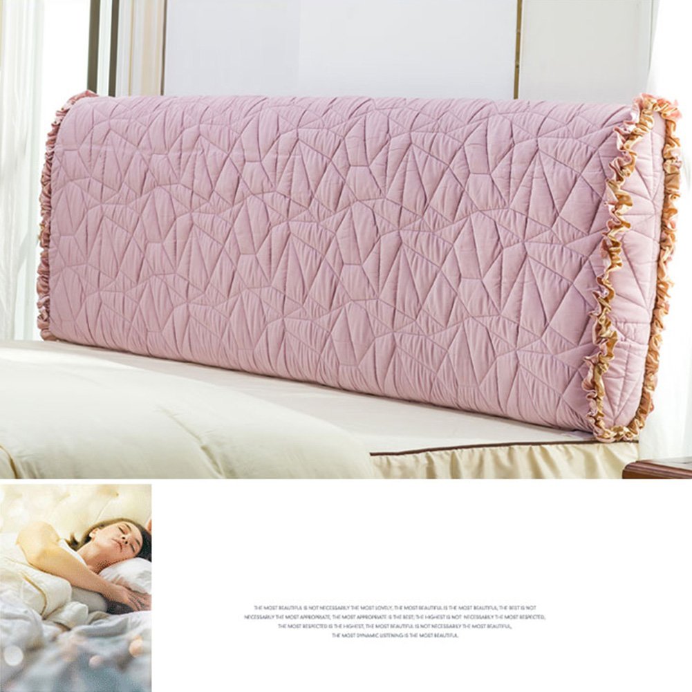 Color Pink, Size 200 * 10 * 60cm LIQICAI Bed Backrest Cushion