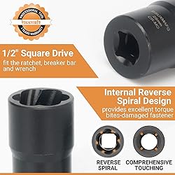 BSUXMAFG Bolt Nut Extractor Set, 13 PCS Easy Out