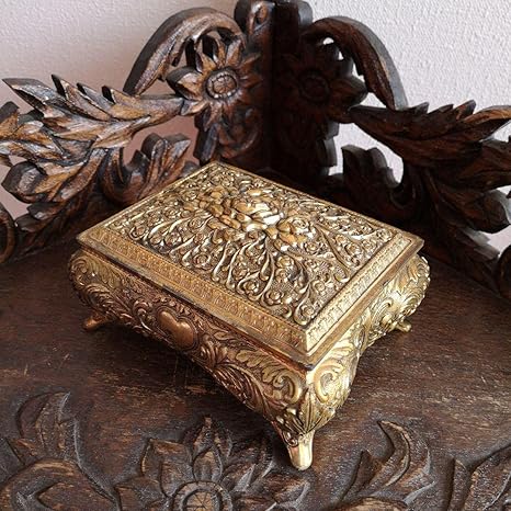 Amazon Co Jp フランスアンティーク ジュエリーケース アールデコ ユリ紋章 薔薇 ハート ホビー 通販