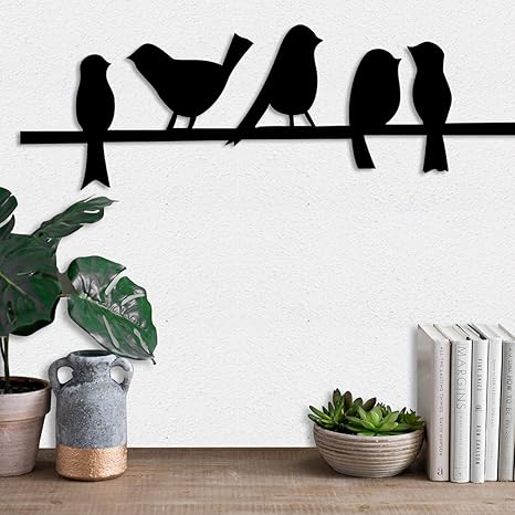 Buy Art Street Bird On Branch Mdf Plaque Painted Cutout Ready To